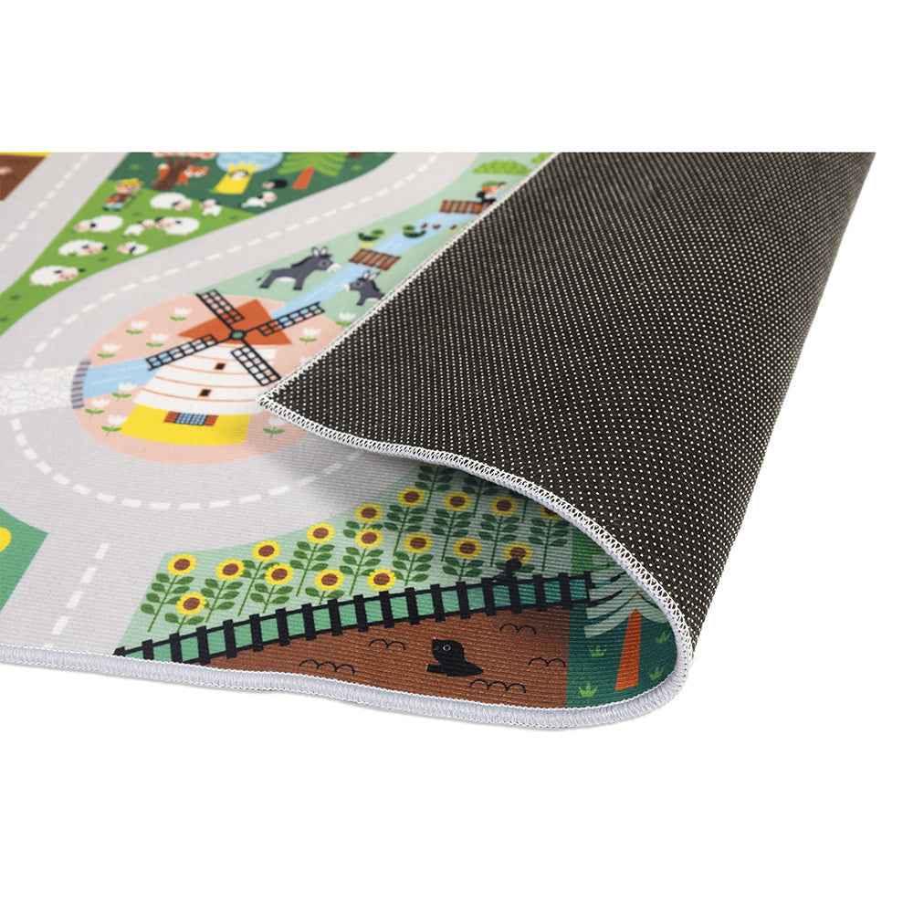 Janod | Cross Roads - Countryside Play Mat with Circuit