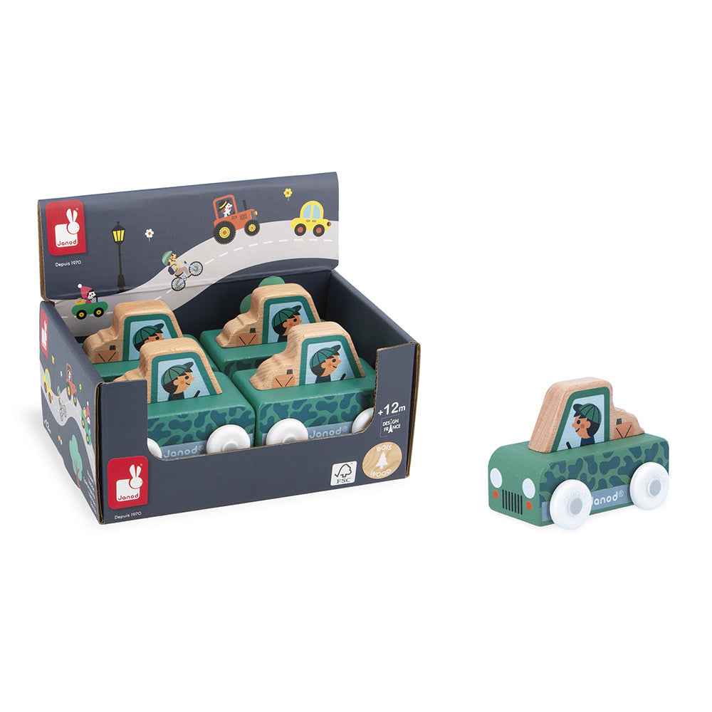 Janod | Cross Roads - Mountain Valley Wooden Off-Road Wagon