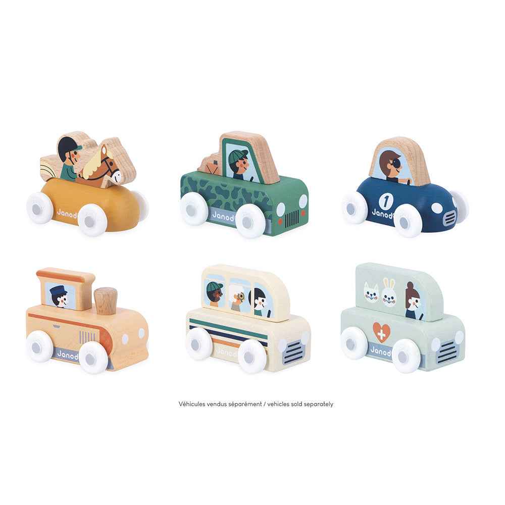 Janod | Cross Roads - Mountain Valley Wooden Terrain Wagon