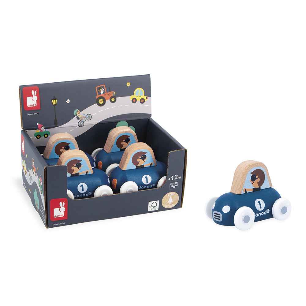 Janod | Cross Roads - Wooden Mountain Valley Toy Car