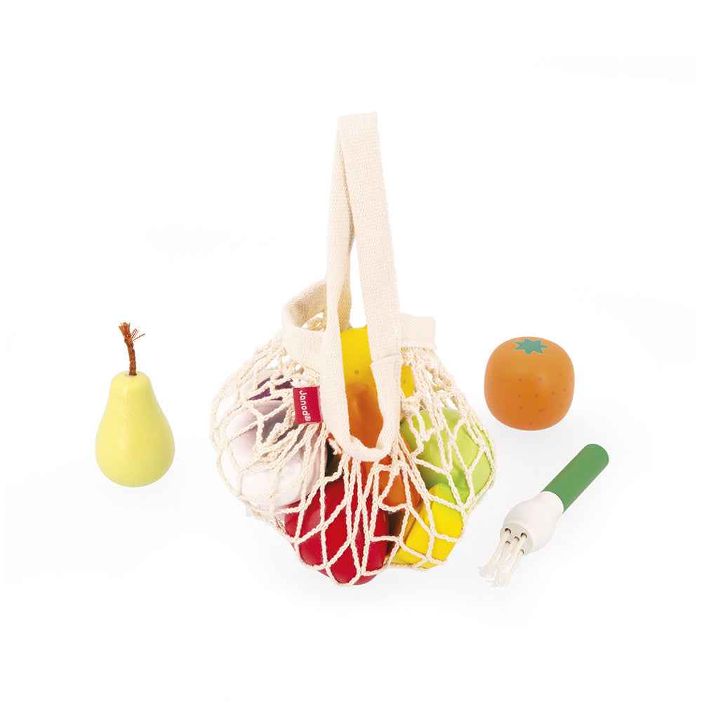 Janod | Set of 12 Fruits and Vegetables Just Shiny Grandma