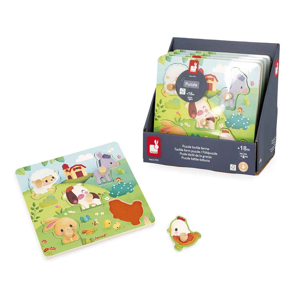 Janod | Farm Tactile Puzzle