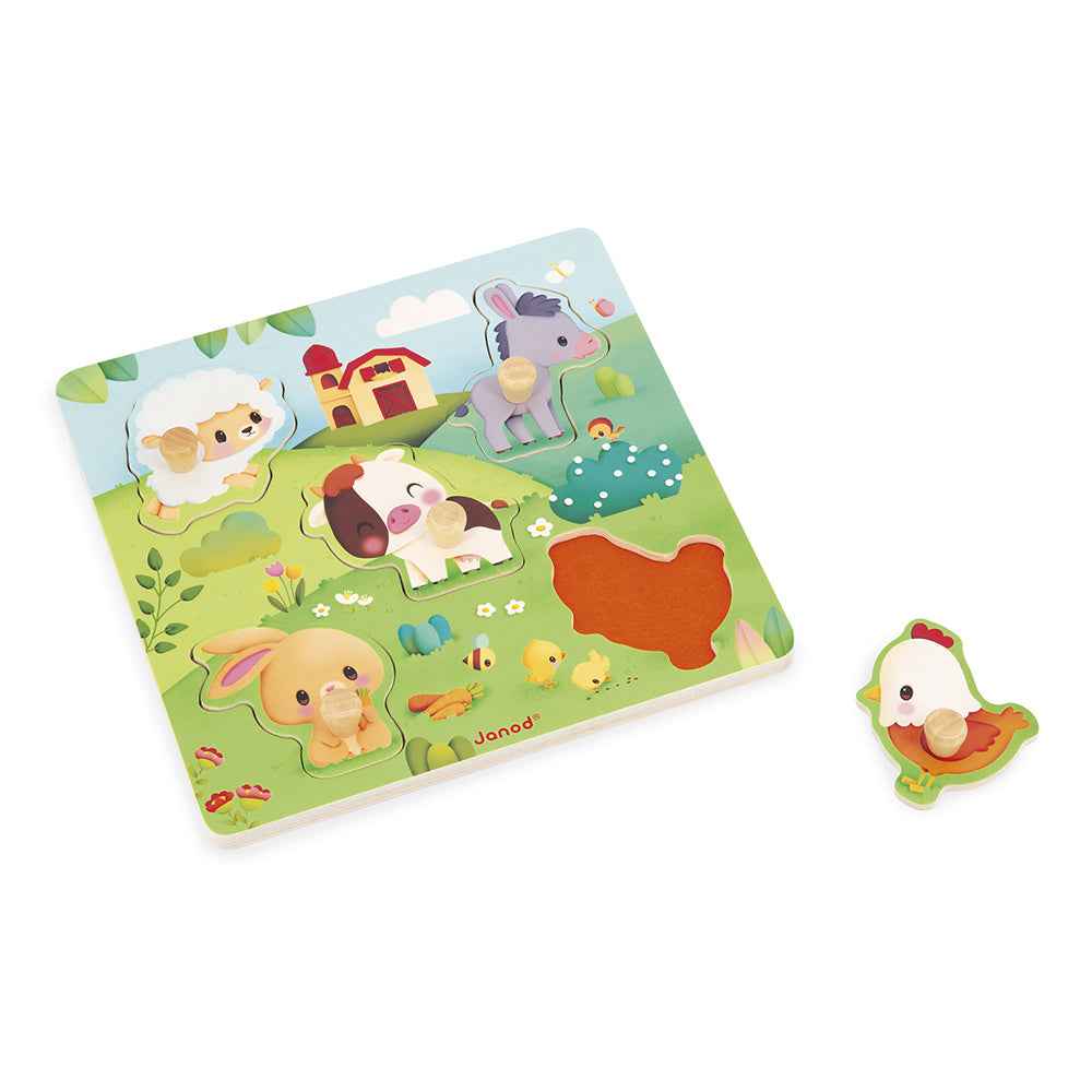 Janod | Farm Tactile Puzzle