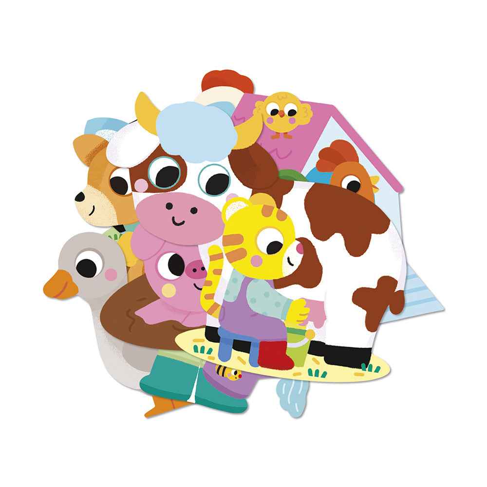 Janod | Large Farm Animal Stickers x50