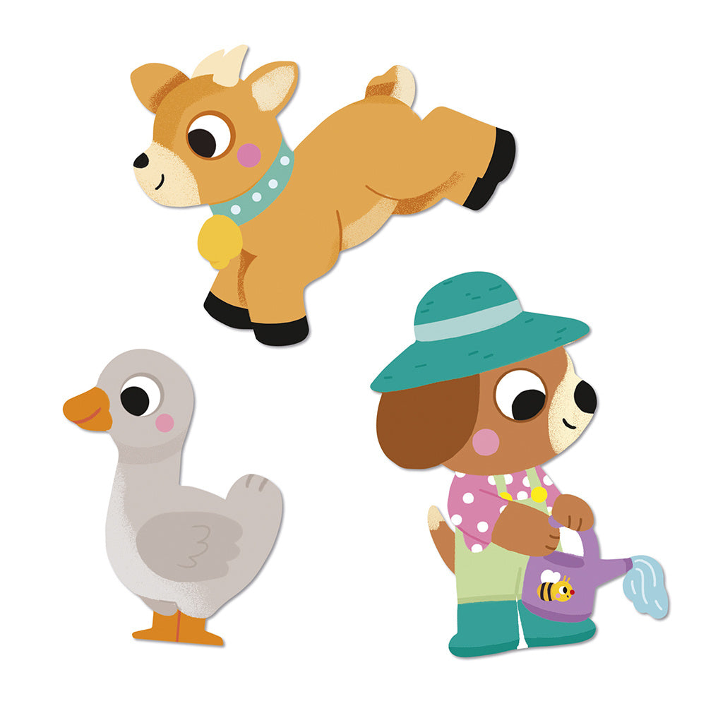 Janod | Grote Stickers Boerderijdieren x50