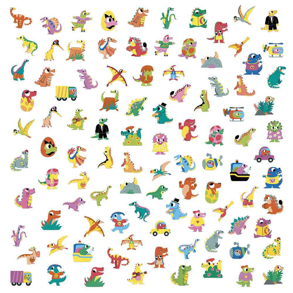Janod | 100 Dinosaur Stickers