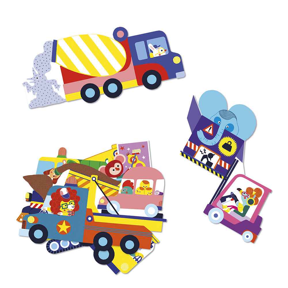 Janod | Grote Voertuigstickers x50