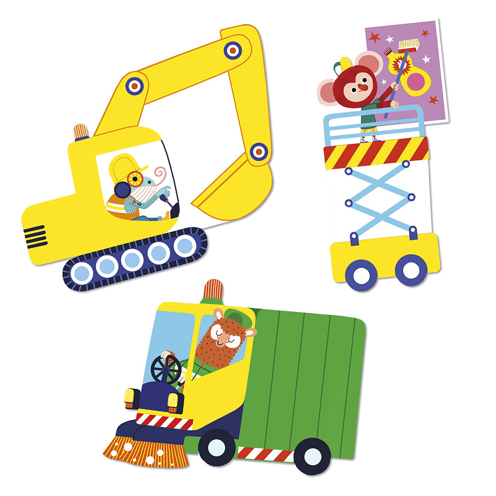 Janod | Grote Voertuigstickers x50