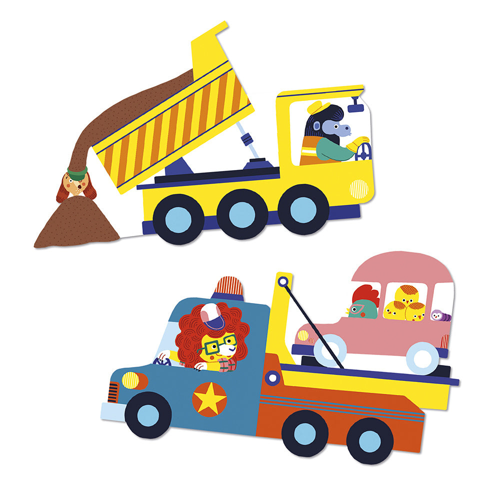 Janod | Grote Voertuigstickers x50