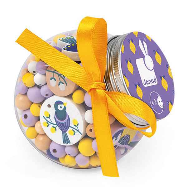 Janod Birdy Wooden Beads Chickadees