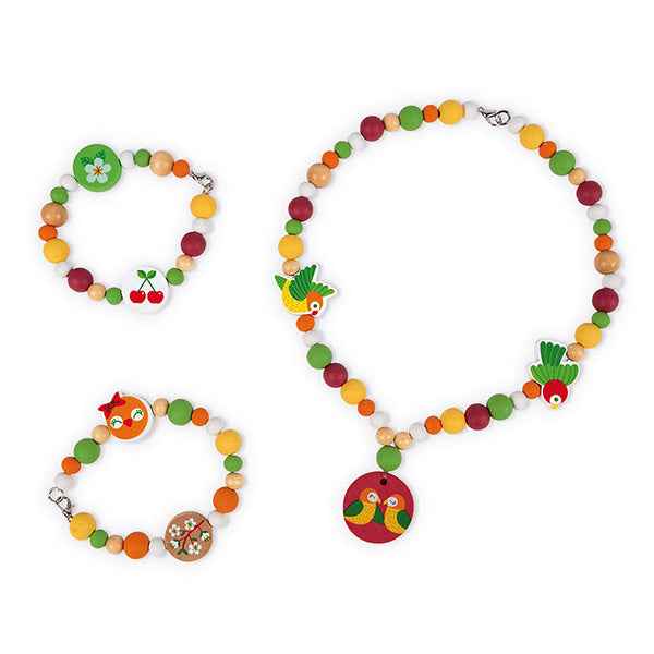 Janod Birdy houten kralen Lovebirds