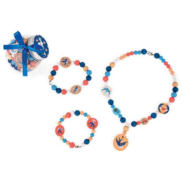 Janod Birdy Wooden Bead Swallows