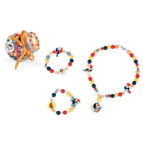 Janod Birdy Wooden Bead Toucans