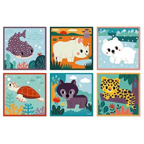 Janod WWF® Wild Animal Block Puzzle