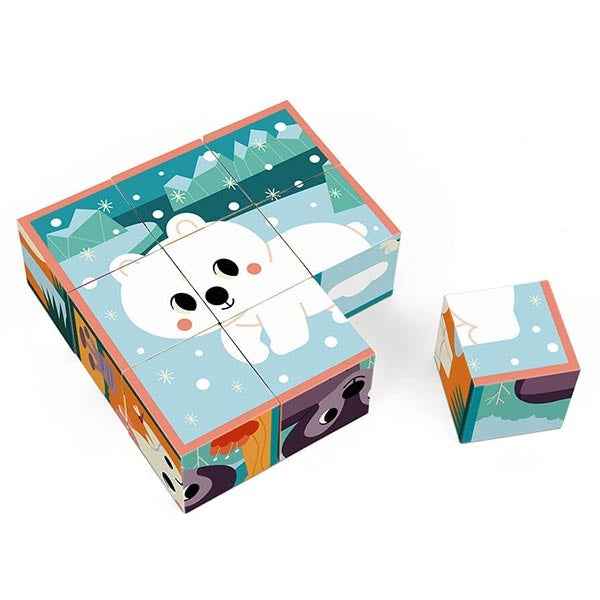 Janod block puzzle wild animals WWF®