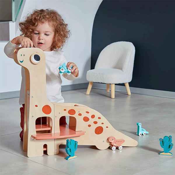 Janod Dinosaur Toy Garage