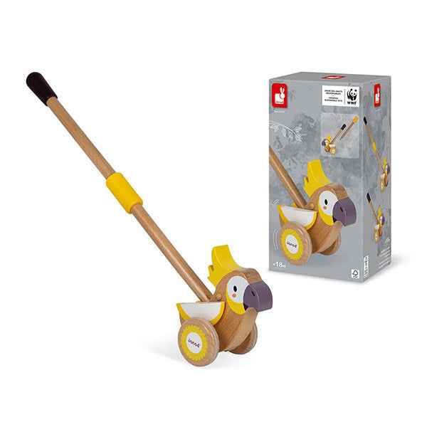 Janod cockatoo push walker WWF®