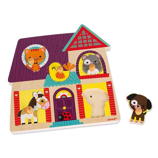 Janod geluidenpuzzel Mijn kleine vriendjes