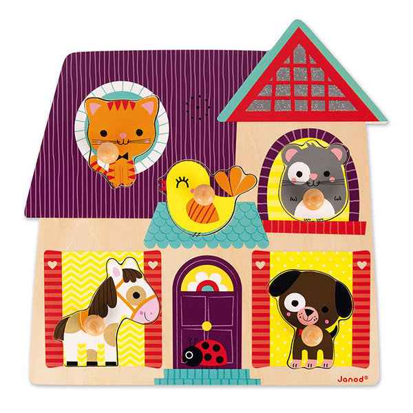 Janod geluidenpuzzel Mijn kleine vriendjes