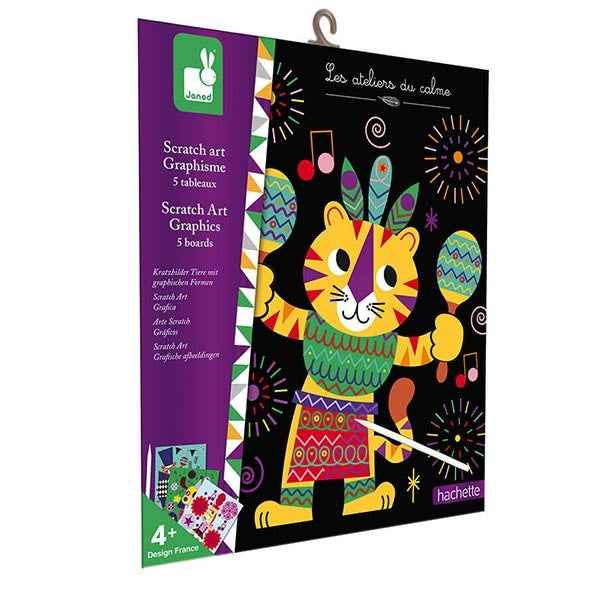 Janod Carnival Scratch Cards Ages 4+