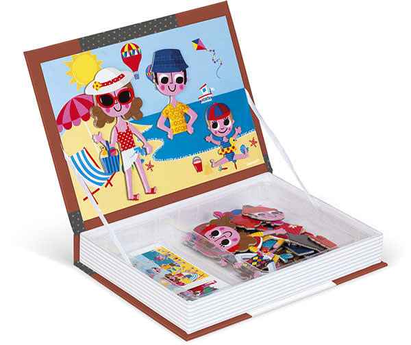 Janod - Magnetic Book 4 Seasons - 115 Pieces, Ages 3-8
