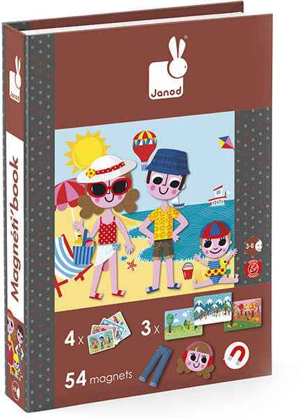 Janod - Magnetic Book 4 Seasons - 115 Pieces 3-8 Years