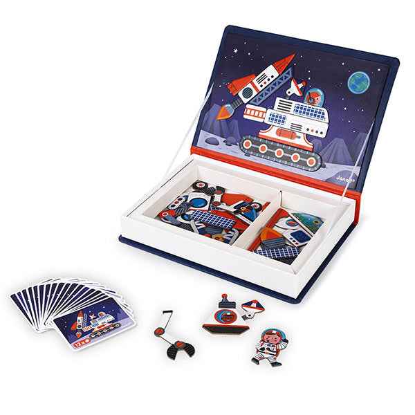 Janod Cosmos 70-piece Magnetic Book, ages 3-8