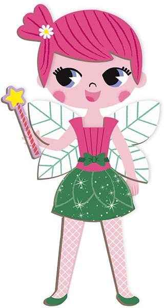 Janod - magneetboek meisjes outfits - 54st 3-8jr