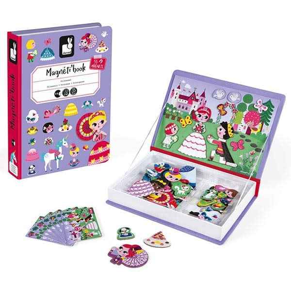 Janod - magneetboek prinsessen - 62st 3-8jr