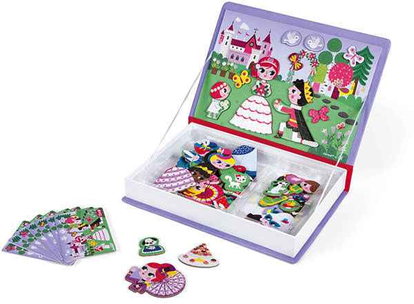 Janod - magneetboek prinsessen - 62st 3-8jr