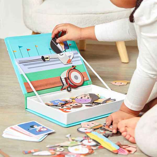 Janod magneetboek Sporten 48st 3-8jr