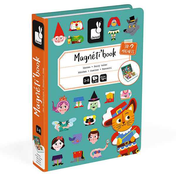 Janod magneetboek Sprookjes 40st 3-8jr