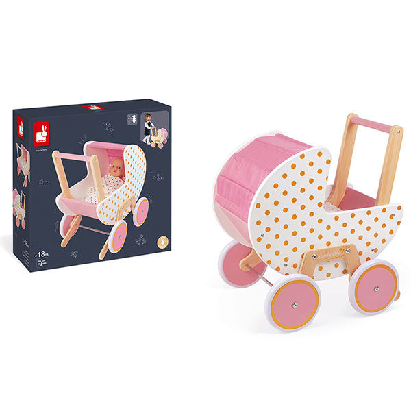 Janod poppenwagen Candy Chic