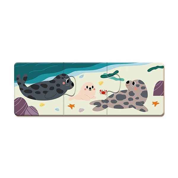Janod puzzel dieren 10x 3 stukjes WWFÂ®