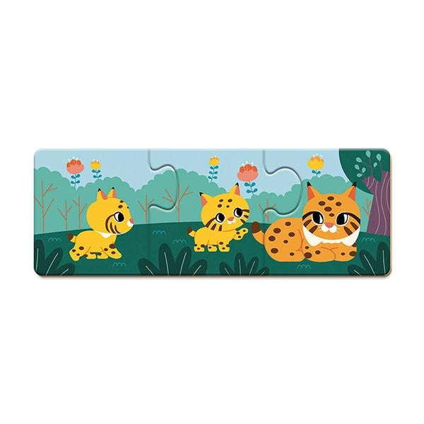 Janod puzzel dieren 10x 3 stukjes WWFÂ®