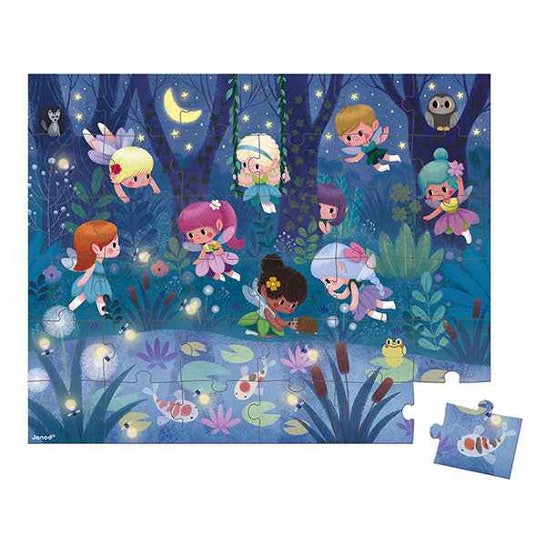 Janod puzzel feeÃ«n en waterlelies 36st +4jr