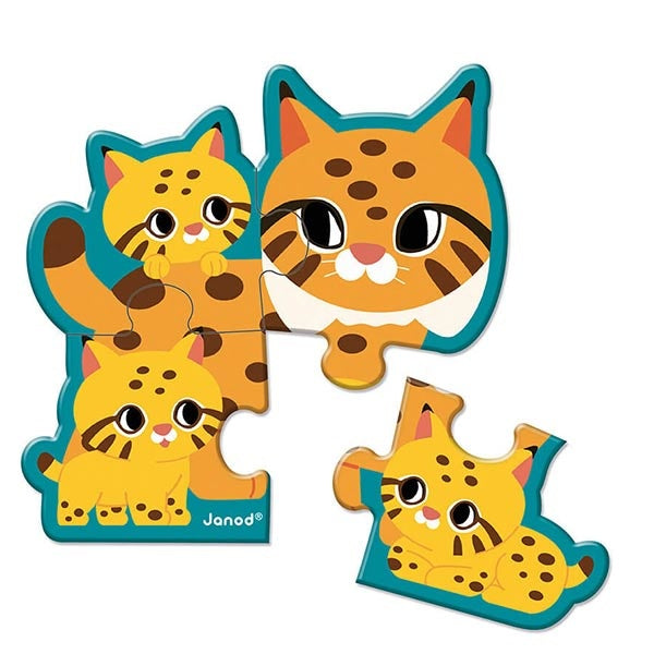 Janod puzzels dieren 2-3-4-5-6 stukjes WWFÂ®