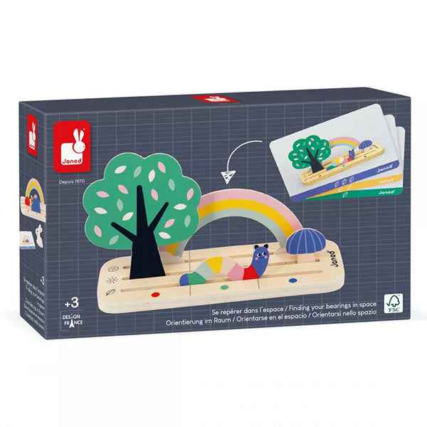Janod sorteerspel vind je plaats in de tuin +3jr
