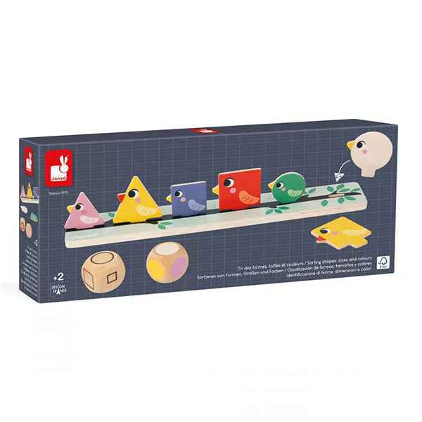 Janod sorteerspel vogels +2jr