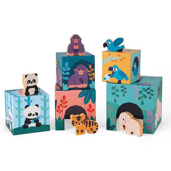 Janod WWF® animal stacking blocks