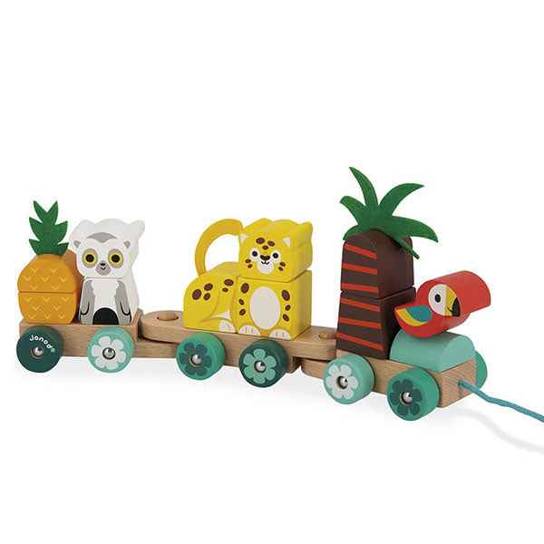 Janod Tropik animal train for ages 1+