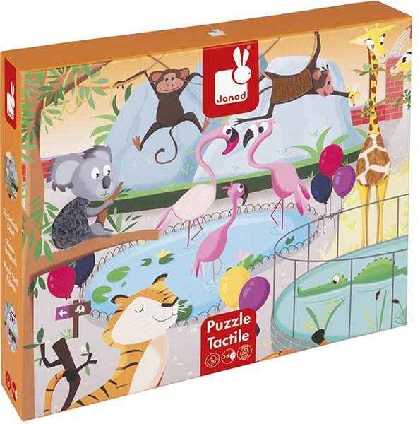 Janod - Floor Puzzle - A Day at the Zoo - 20 pieces Ages 3+