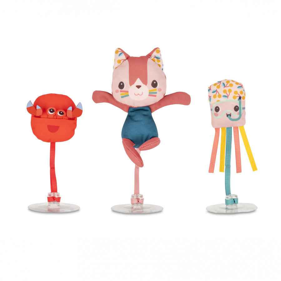 Lilliputiens | Jeanne and Her Bath Buddies with Washcloth