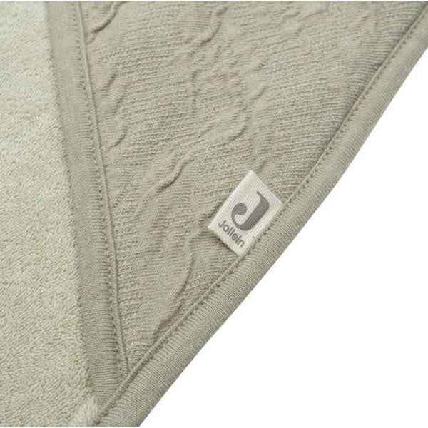Jollein badcape 75x75cm Soft Waves Olive Green