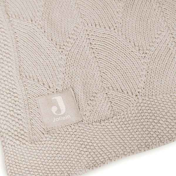 Jollein deken ledikant 100x150 Shell Knit Nougat