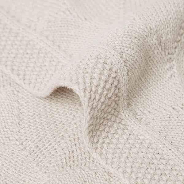 Jollein deken ledikant 100x150 Shell Knit Nougat