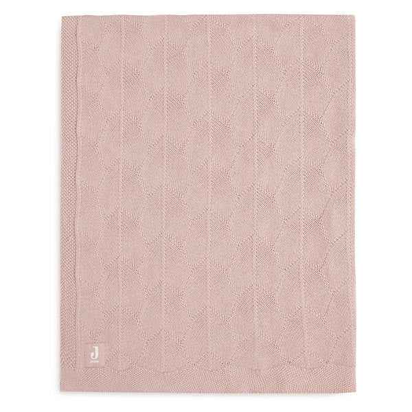 Jollein deken ledikant 100x150 Shell Knit Wild Rose