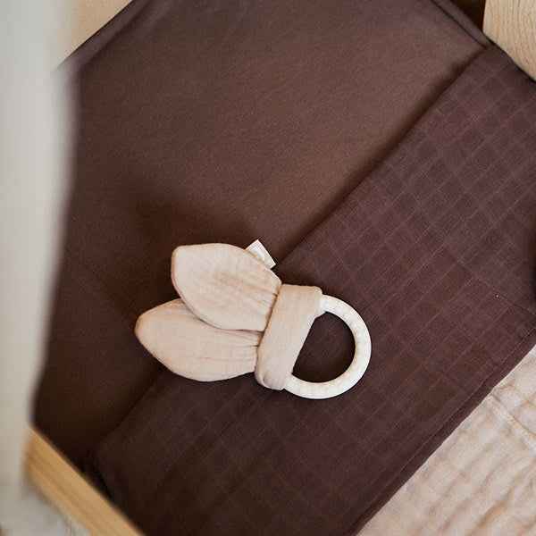 Jollein hoeslaken jersey 40x80cm Chestnut