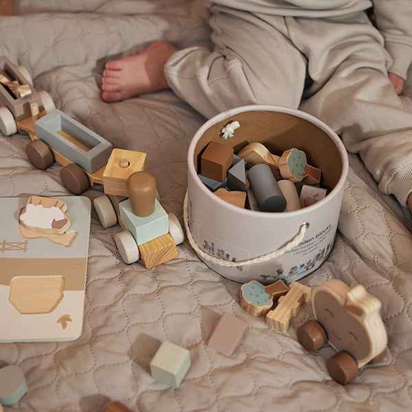 Jollein Farm Wooden Block Set