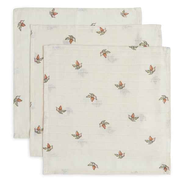 Jollein hydrophilic face cloth Rosehip 3-pack